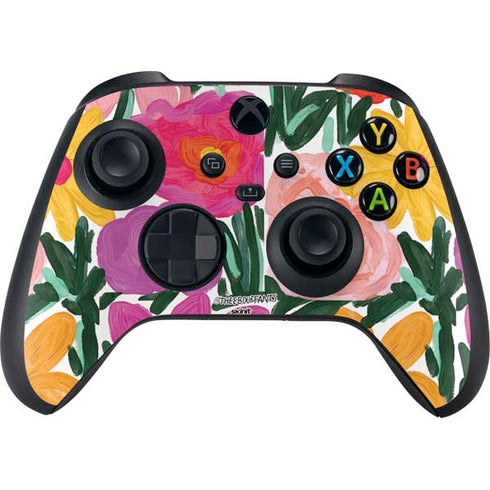 Bouffants and Broken Hearts Painterly Garden Xbox Series X Controller Skin
