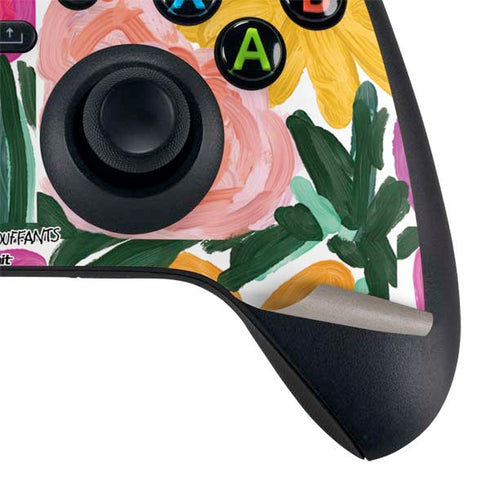 Bouffants and Broken Hearts Painterly Garden Xbox Series X Controller Skin