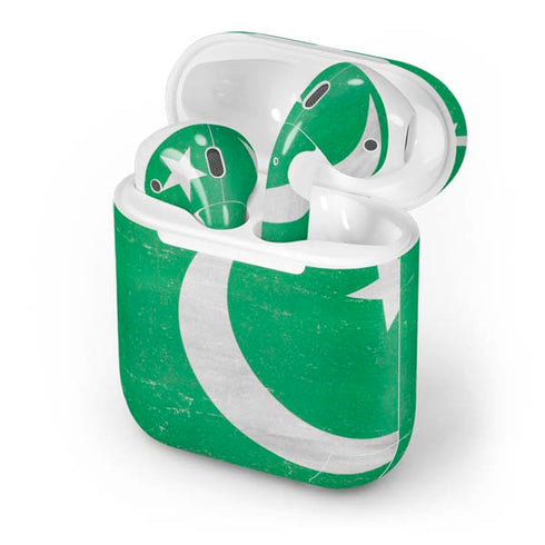 Pakistan Flag Distressed Apple AirPods Skin
