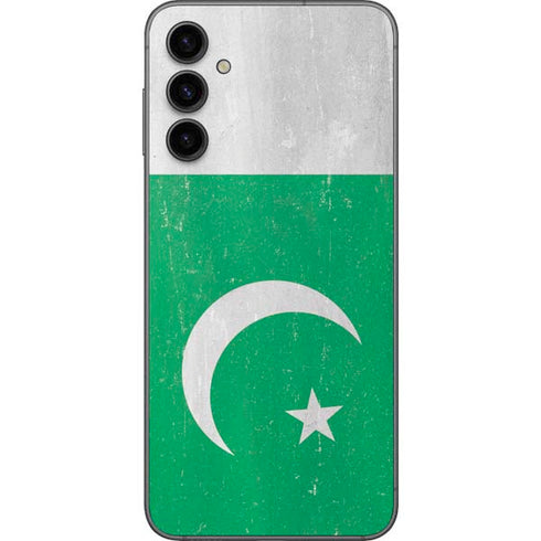 Pakistan Flag Distressed Galaxy A14 5G Skin