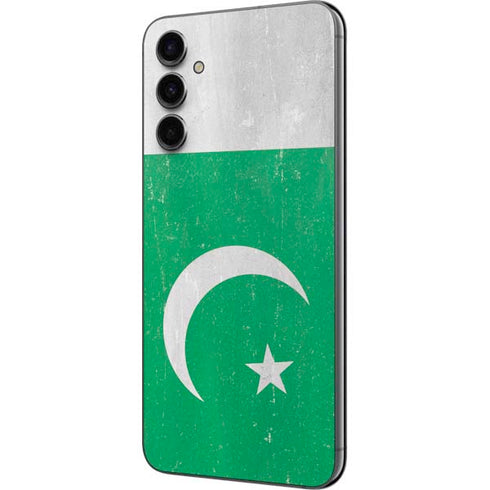 Pakistan Flag Distressed Galaxy A14 5G Skin