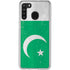 Pakistan Flag Distressed Galaxy A21 Clear Case