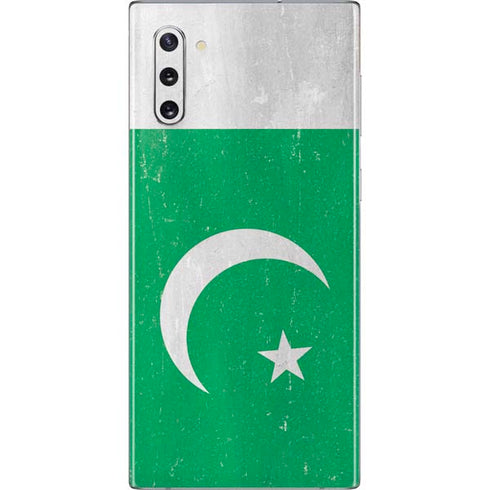 Pakistan Flag Distressed Galaxy Note 10 Skin