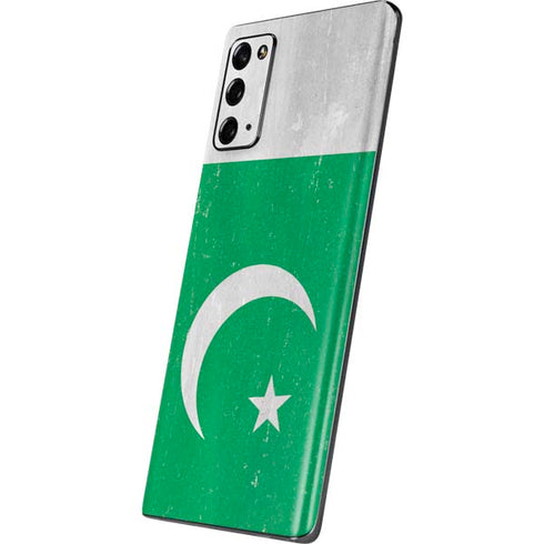 Pakistan Flag Distressed Galaxy Note20 5G Skin