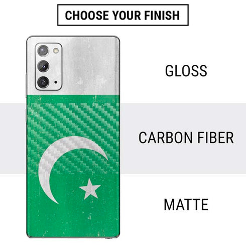 Pakistan Flag Distressed Galaxy Note20 5G Skin