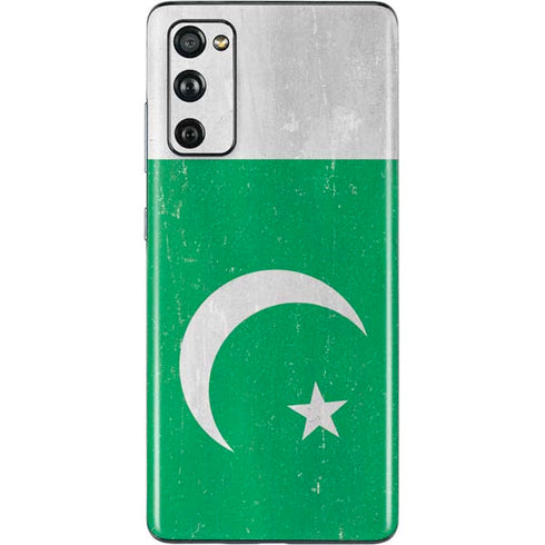 Pakistan Flag Distressed Galaxy S20 Fan Edition Skin