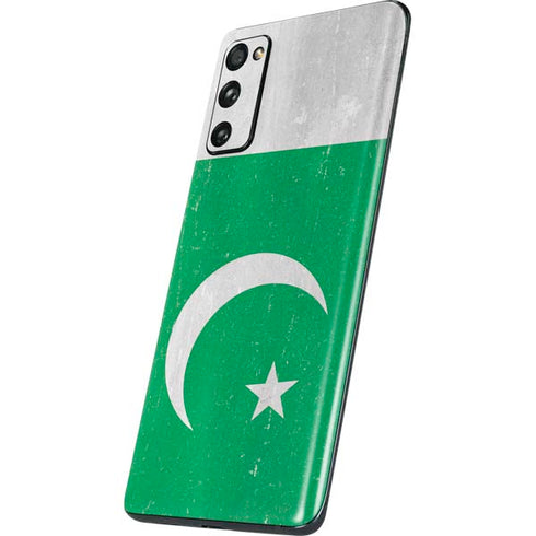 Pakistan Flag Distressed Galaxy S20 Fan Edition Skin