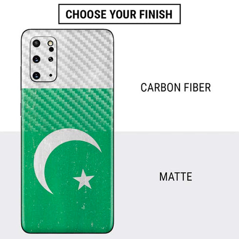 Pakistan Flag Distressed Galaxy S20 Plus Skin