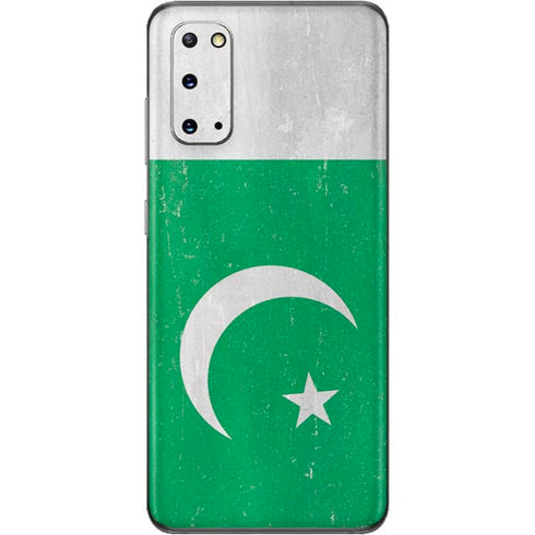 Pakistan Flag Distressed Galaxy S20 Skin