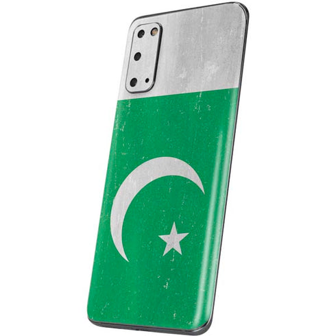 Pakistan Flag Distressed Galaxy S20 Skin