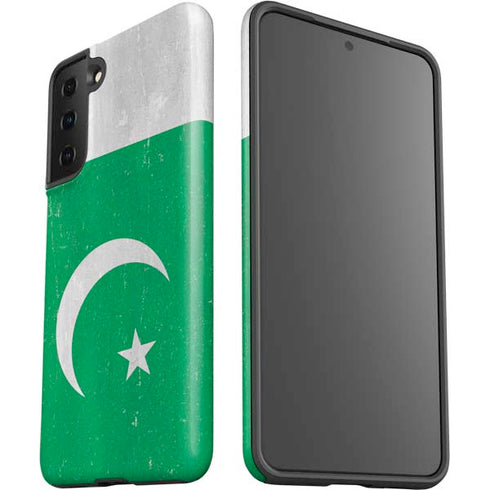 Pakistan Flag Distressed Galaxy S21 FE Pro Case