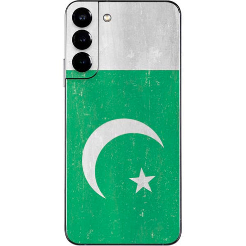 Pakistan Flag Distressed Galaxy S22 Plus Skin