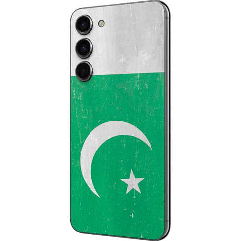 Pakistan Flag Distressed Galaxy S23 Plus Skin