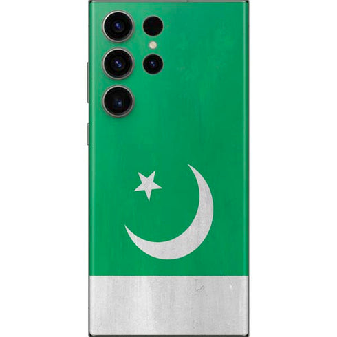Pakistan Flag Distressed Galaxy S23 Ultra Skin