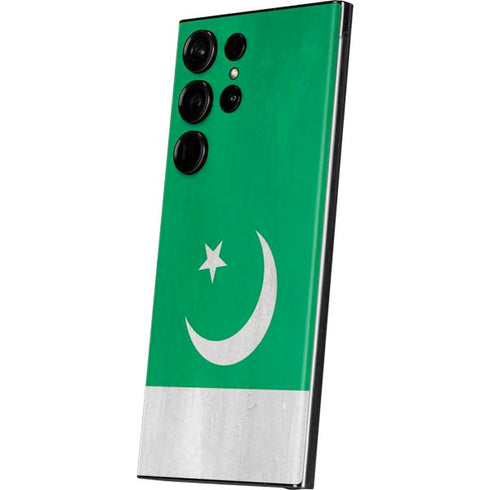 Pakistan Flag Distressed Galaxy S23 Ultra Skin