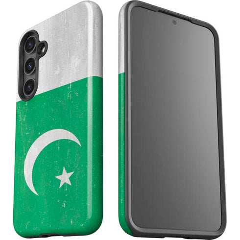 Pakistan Flag Distressed Galaxy S24 Plus Impact Case