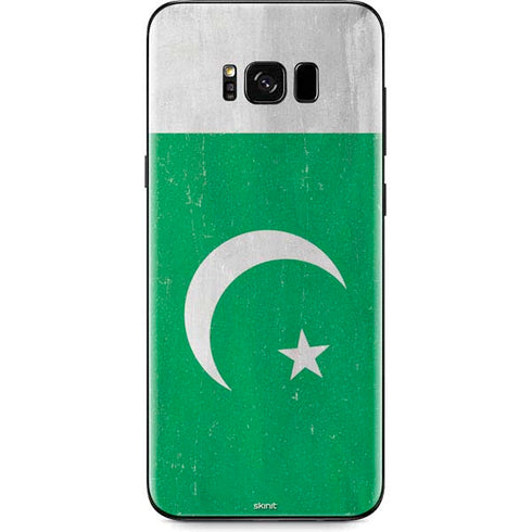 Pakistan Flag Distressed Galaxy S8 Plus Skin