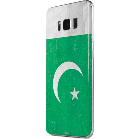 Pakistan Flag Distressed Galaxy S8 Skin
