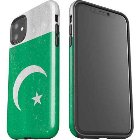 Pakistan Flag Distressed iPhone 11 Impact Case