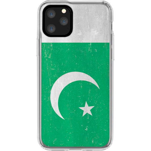 Pakistan Flag Distressed iPhone 11 Pro Clear Case