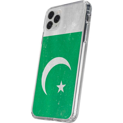 Pakistan Flag Distressed iPhone 11 Pro Clear Case