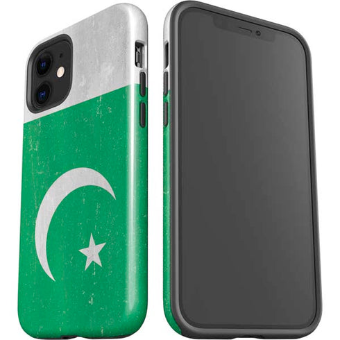 Pakistan Flag Distressed iPhone 12 Impact Case