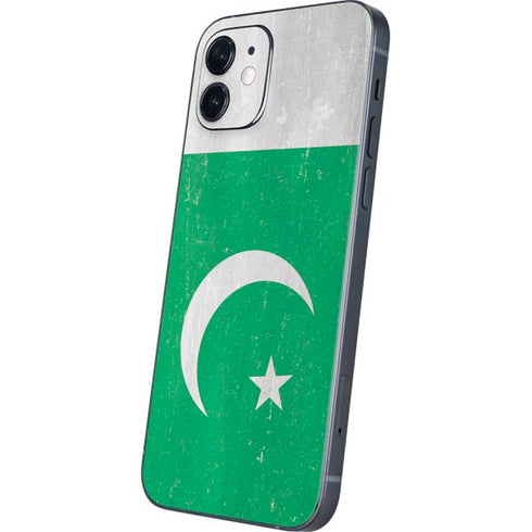 Pakistan Flag Distressed iPhone 12 Skin