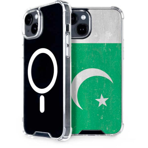 Pakistan Flag Distressed iPhone 13 MagSafe Case
