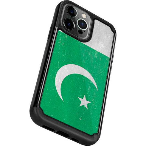 Pakistan Flag Distressed iPhone 13 Pro Cargo Case
