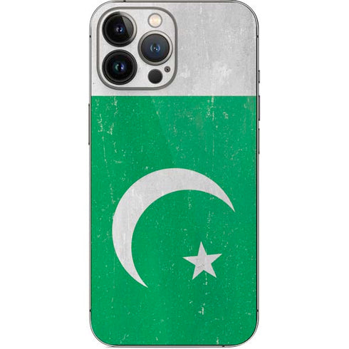 Pakistan Flag Distressed iPhone 13 Pro Max Skin