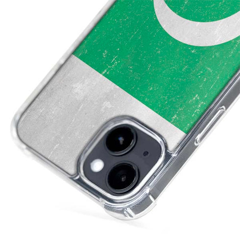 Pakistan Flag Distressed iPhone 14 Plus MagSafe Case