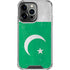 Pakistan Flag Distressed iPhone 14 Pro Clear Case