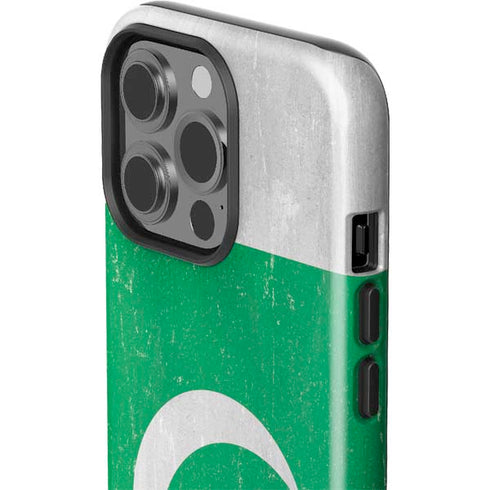 Pakistan Flag Distressed iPhone 14 Pro Impact Case
