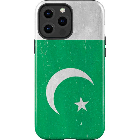 Pakistan Flag Distressed iPhone 14 Pro Max Impact Case