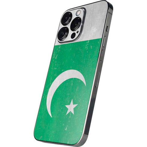 Pakistan Flag Distressed iPhone 14 Pro Max Skin