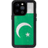 Pakistan Flag Distressed iPhone 14 Pro Waterproof Case