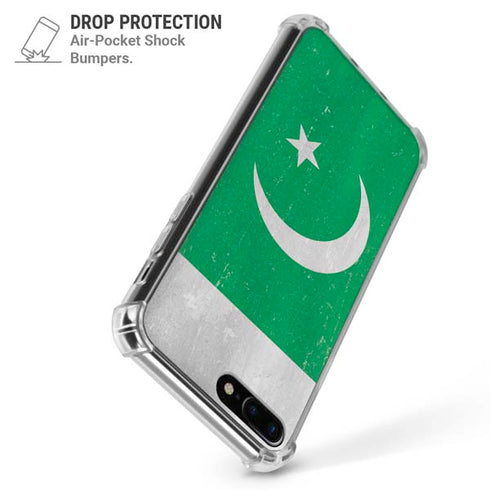 Pakistan Flag Distressed iPhone 7/8 Plus Clear Case