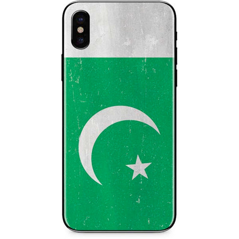 Pakistan Flag Distressed iPhone XS Skin