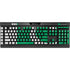 Pakistan Flag Distressed K95 RGB PLATINUM Mechanical Gaming Keyboard Skin