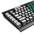 Pakistan Flag Distressed K95 RGB PLATINUM Mechanical Gaming Keyboard Skin