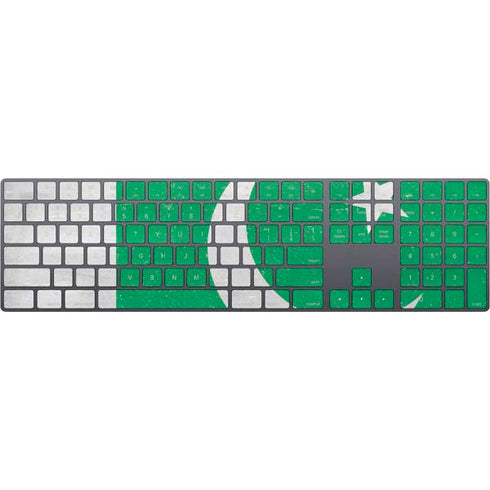 Pakistan Flag Distressed Magic Keyboard with Numeric Keypad Skin