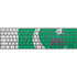 Pakistan Flag Distressed Magic Keyboard with Numeric Keypad Skin