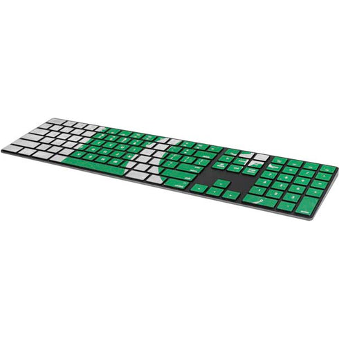 Pakistan Flag Distressed Magic Keyboard with Numeric Keypad Skin