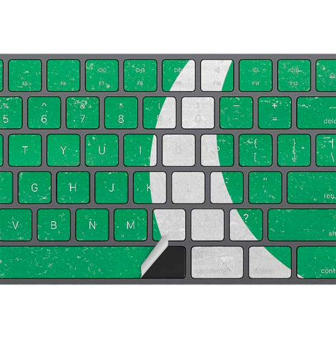 Pakistan Flag Distressed Magic Keyboard with Numeric Keypad Skin