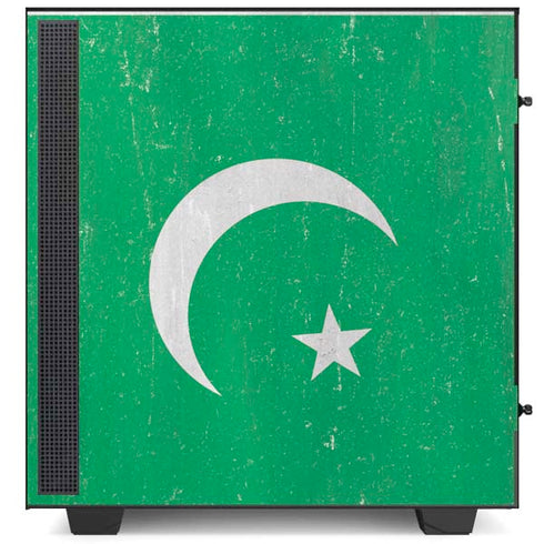 Pakistan Flag Distressed NZXT H510 Compact ATX Mid-Tower Case Skin