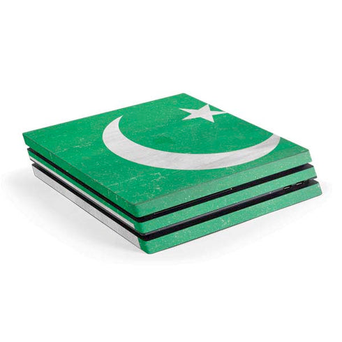 Pakistan Flag Distressed PS4 Pro Console Skin