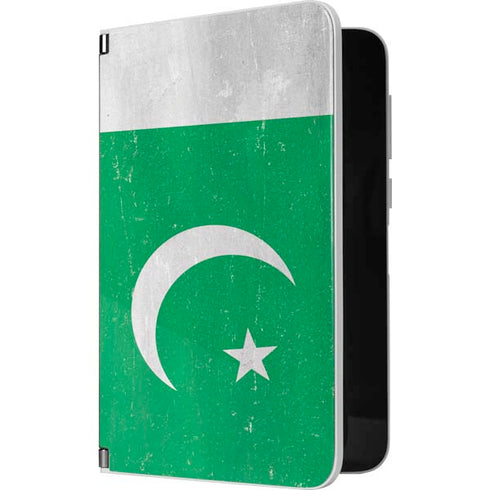 Pakistan Flag Distressed Surface Duo Skin