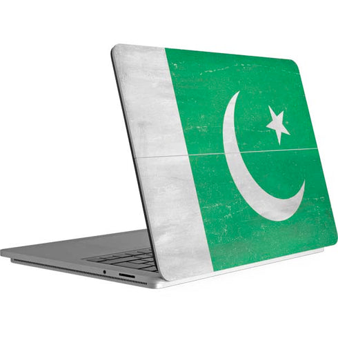 Pakistan Flag Distressed Surface Laptop Studio Skin