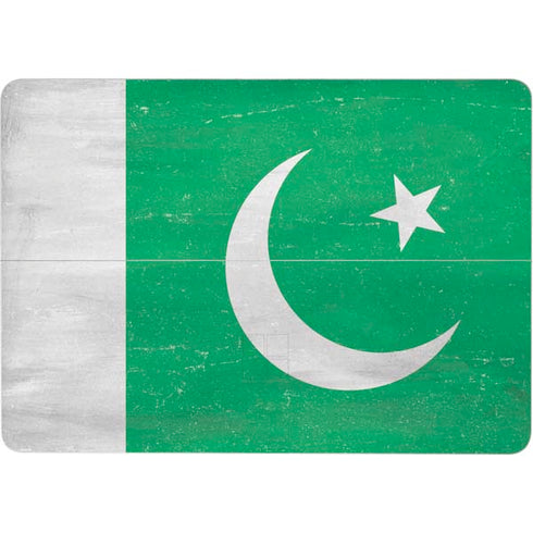 Pakistan Flag Distressed Surface Laptop Studio Skin