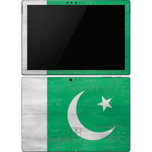 Pakistan Flag Distressed Surface Pro 6 Skin